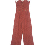 Terracotta LAHANA Macrame Jumpsuit / MAISON STELLA & SUZIE - Size 38