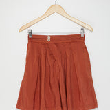 Terracota Silk Shorts / FORTE_FORTE - Size 1