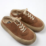 Tobacco Brown Suede with Shearling Lining Sabot Shoes - model SPACE-STAR / GOLDEN GOOSE - Size 37