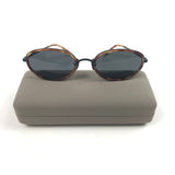 Tortoise Rim REIGN Smoke Lens Oval Sunglasses / VEHLA