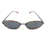 Tortoise Rim REIGN Smoke Lens Oval Sunglasses / VEHLA