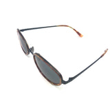 Tortoise Rim REIGN Smoke Lens Oval Sunglasses / VEHLA