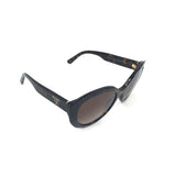 Tortoise Shell Oval Frame Sunglasses / PRADA