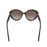 Tortoise Shell Oval Frame Sunglasses / PRADA