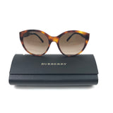 Tortoiseshell Acetate Cat-Eye Frame Sunglasses / BURBERRY