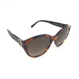 Tortoiseshell Acetate Cat-Eye Frame Sunglasses / BURBERRY