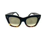 Tortoiseshell Acetate Cat-Eye Frame Sunglasses / CELINE