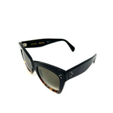 Tortoiseshell Acetate Cat-Eye Frame Sunglasses / CELINE
