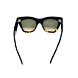 Tortoiseshell Acetate Cat-Eye Frame Sunglasses / CELINE