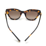 Tortoiseshell Cat Eye Logo Sunglasses / MIU MIU