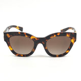 Tortoiseshell Cat Eye Logo Sunglasses / MIU MIU
