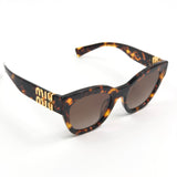 Tortoiseshell Cat Eye Logo Sunglasses / MIU MIU