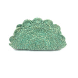 Turquoise SUN Raffia Pouch / GAS BIJOUX
