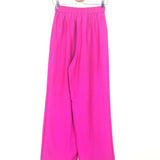 Vibrant Fuchsia Pink Flowing Pants / SILKYLICIOUS - Size M