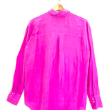Vibrant Fuchsia Pink Silk Buttoned Shirt / FORTE_FORTE - Size 1