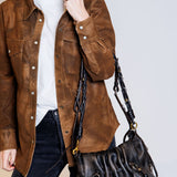 Vintage Brown BOLTON Leather Shoulder Bag / ISABEL MARANT - One Size