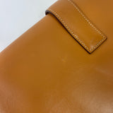 Vintage Camel JIGE GM 29 Swift Leather Clutch Bag / HERMES
