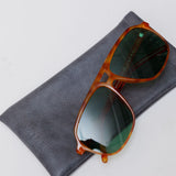 Vintage Tortoiseshell Khaki Tint Monoceros Aviator Sunglasses / AIRE