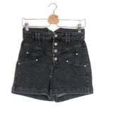 Washed Black DIROYSR Denim Shorts / ISABEL MARANT - Size 36