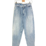 Washed Blue JOPPO Pleated High Rise Jeans / IRO - Size 36