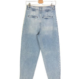 Washed Blue JOPPO Pleated High Rise Jeans / IRO - Size 36