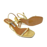 Washed Gold HUGO Kitten Heel Sandal (5cm) / EMME PARSONS - Size 40