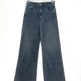 Washed Grey DANE Wide Leg Jeans / KHAITE - Size 28
