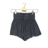 Washed Grey Linen-blend Mini Shorts / ISABEL MARANT ETOILE - Size 36