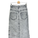 Washed Grey VANDY Paneled Midi Skirt / ISABEL MARANT ETOILE - Size 38