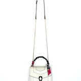 White Agate Serpenti Forever Calfskin Leather Shoulder Bag with Shelly Twilly / BVLGARI