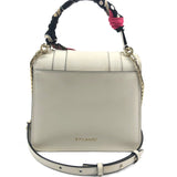 White Agate Serpenti Forever Calfskin Leather Shoulder Bag with Shelly Twilly / BVLGARI