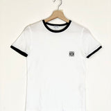 White ANAGRAM Slim Fit Jersey Tee / LOEWE - Size XS