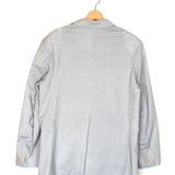 White and Blue Striped BRIGHTON Cotton/Linen Jacket / ROSEANNA - Size 36