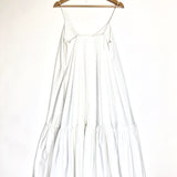 White AVERIE Cotton Midi Dress / ANINE BING - Size XS