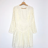 White Backless Lace Mini Dress / ZIMMERMANN - Size 2