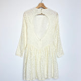 White Backless Lace Mini Dress / ZIMMERMANN - Size 2