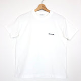 White BB Logo Embroidered T-shirt / BALENCIAGA - Size M