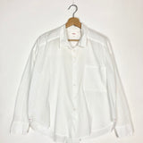 White BEAU Lightweight Woven Cotton Poplin Shirt / XIRENA  - Size XS