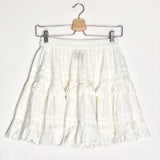 White BLANCA Cotton Ruffled Skirt / BAMBAH - One Size