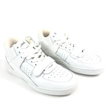 White Calf Leather Laced-up High Top CT-02 Sneakers / CELINE - Size 39