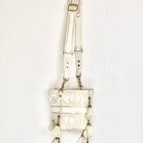 White Canvas D BUBBLE Embroidered Bucket Bag / CHRISTIAN DIOR