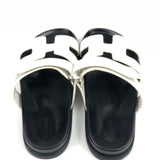 White CHYPRE Leather Sandals / HERMES - Size 39.5