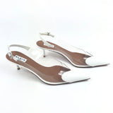 White COEUR Slingback Pumps / ALAIA - Size 38
