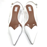 White COEUR Slingback Pumps / ALAIA - Size 38
