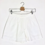 White Cotton Asymmetric Skort / ALAIA - Size IT 40
