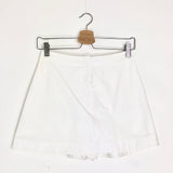 White Cotton Asymmetric Skort / ALAIA - Size IT 40