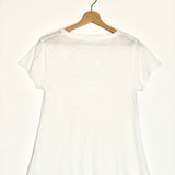 White Cotton Blend V-neck T-shirt / AMERICAN VINTAGE - Size S