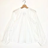 White Cotton Embroidered Blouse / BAMBAH - One Size