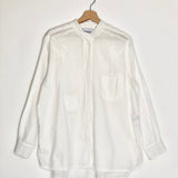 White Cotton Embroidered Blouse / LAURENCE BRAS - Size 36