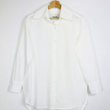 White Cotton Poplin Buttoned Shirt / AVENUE - Size S